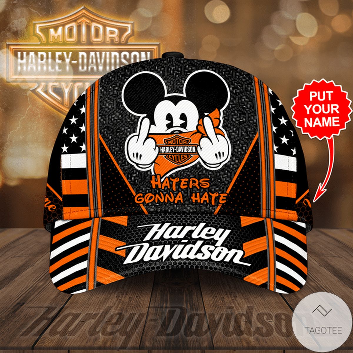 Personalized Harley Davidson Haters Gonna Hate Cap