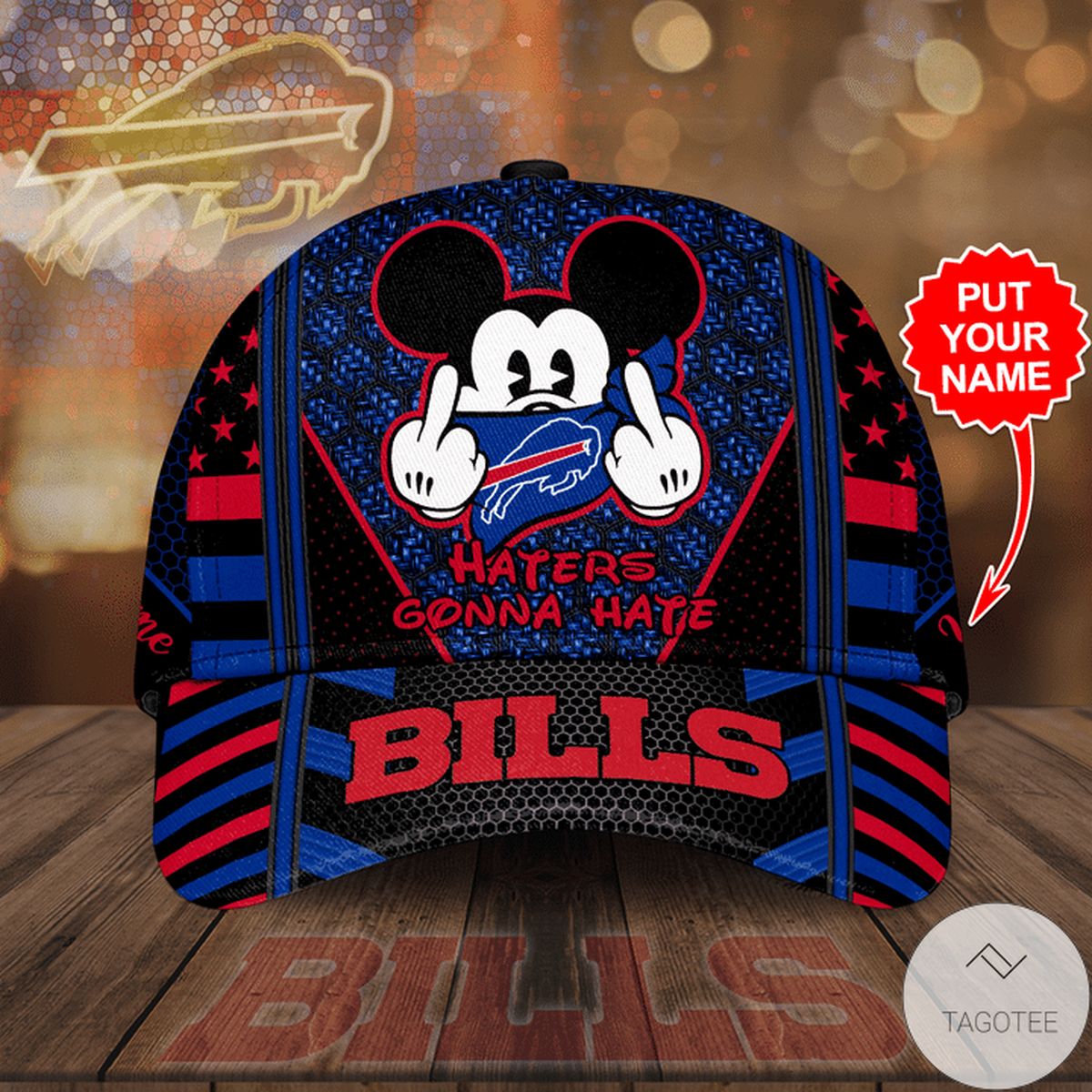 Personalized Haters Gonna Hate Buffalo Bills Mickey Mouse Cap