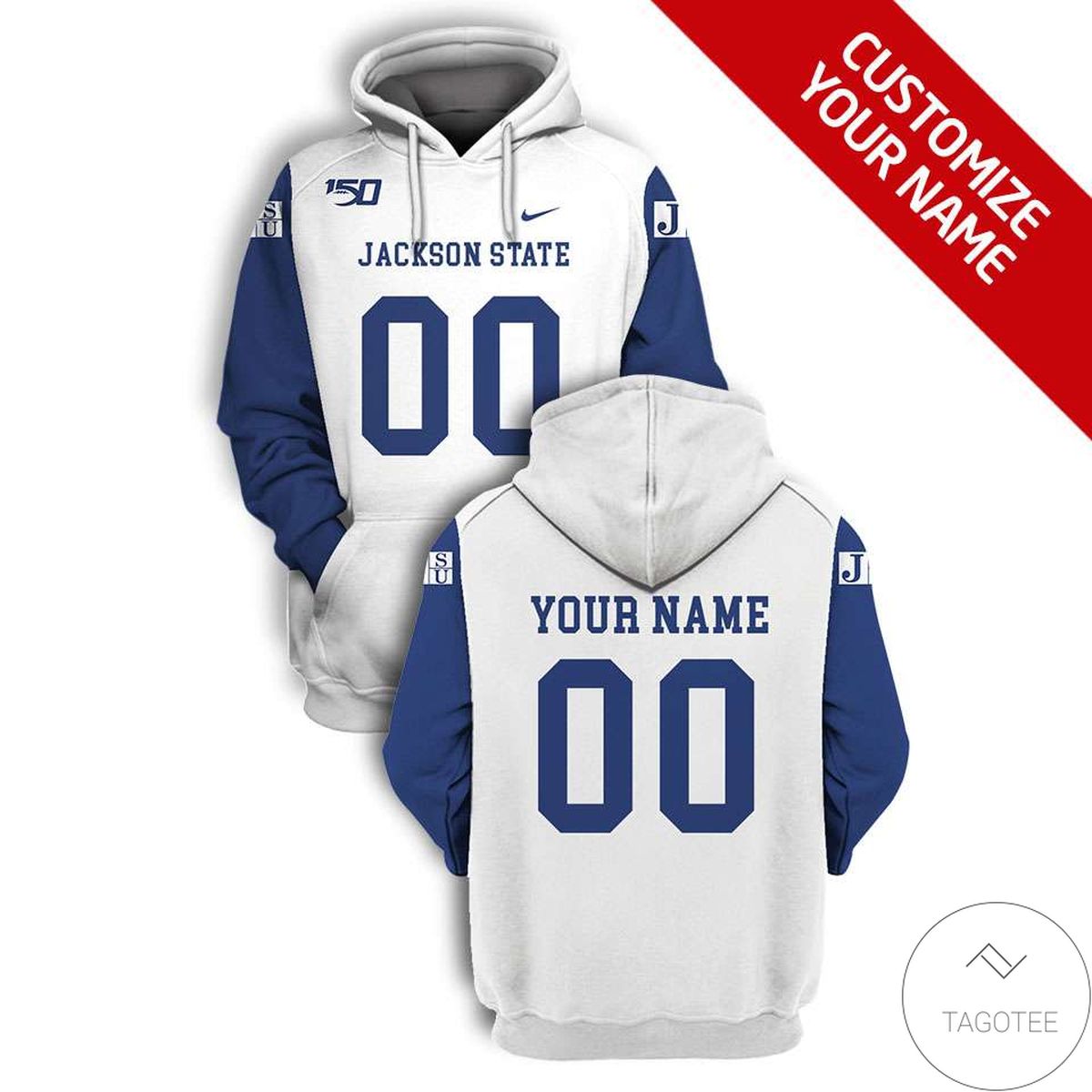 Personalized Jackson State Tigers Branded Unisex 3d Hoodie