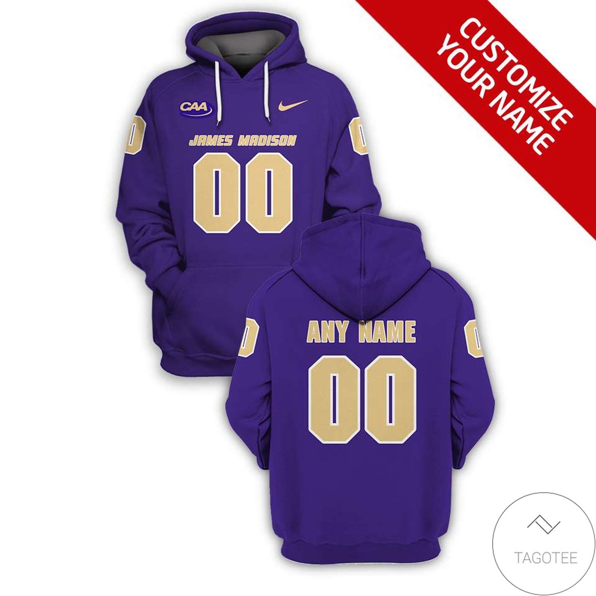 Personalized James Madison Dukes Branded Team Unisex 3d Hoodie