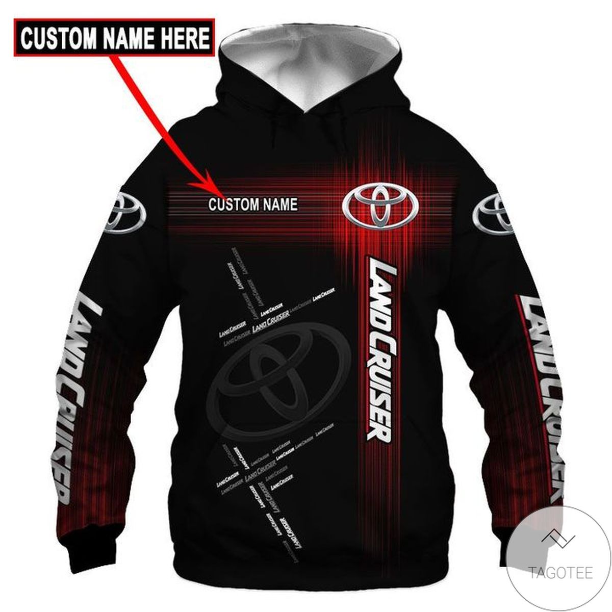 Personalized Landcruiser 3d Hoodie