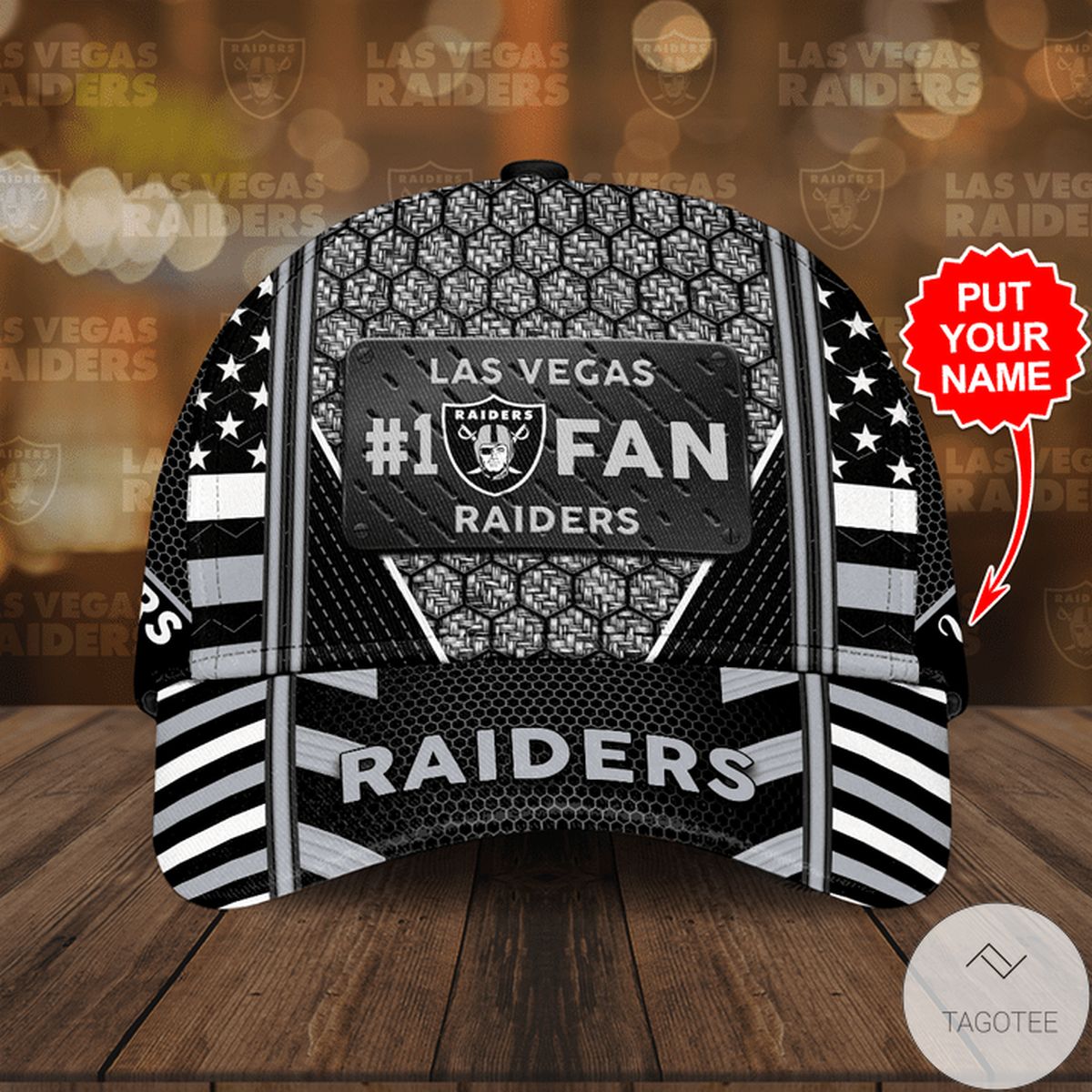 Personalized Las Vegas Raiders #1 Fan Cap