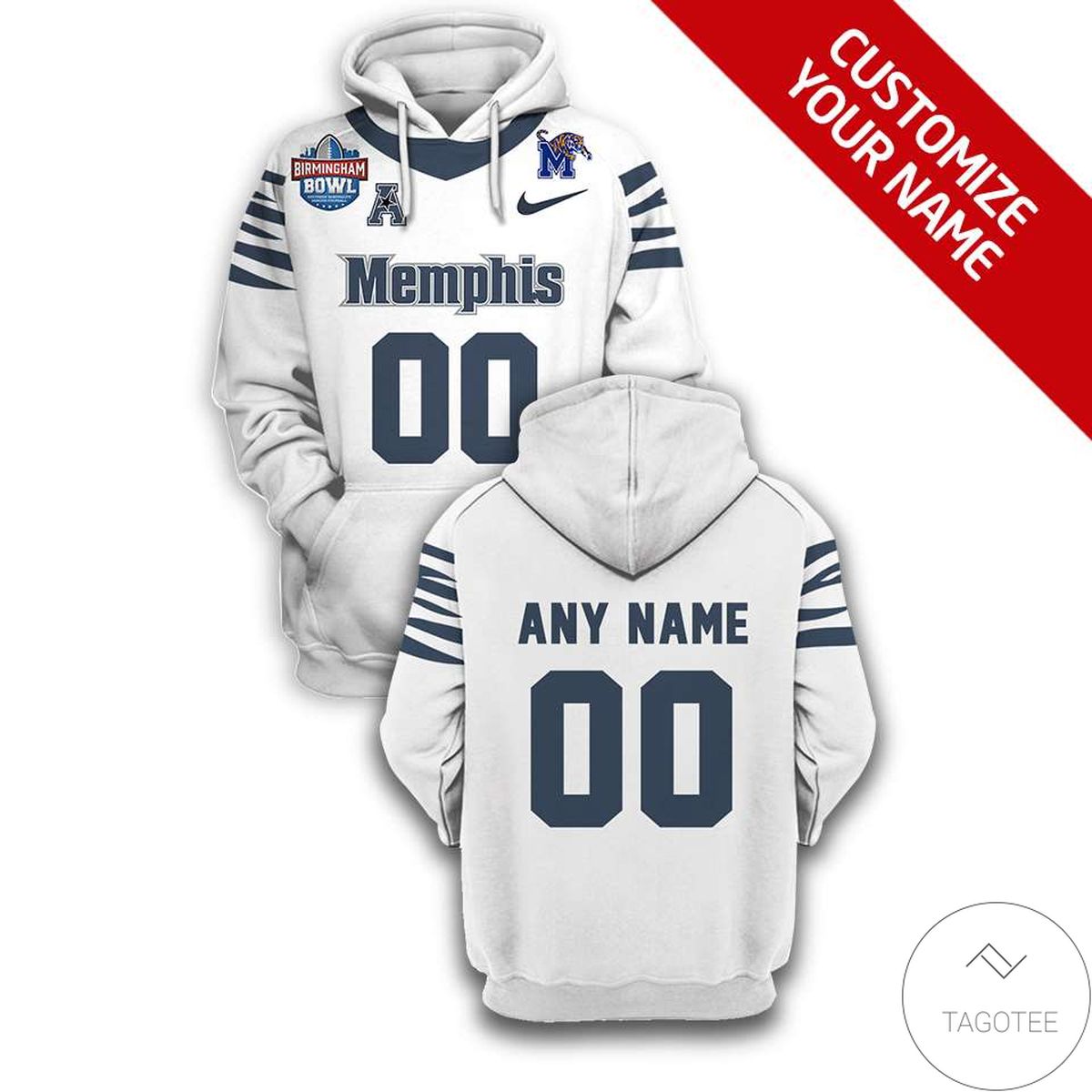 Personalized Memphis Tigers Branded Unisex 3d Hoodie