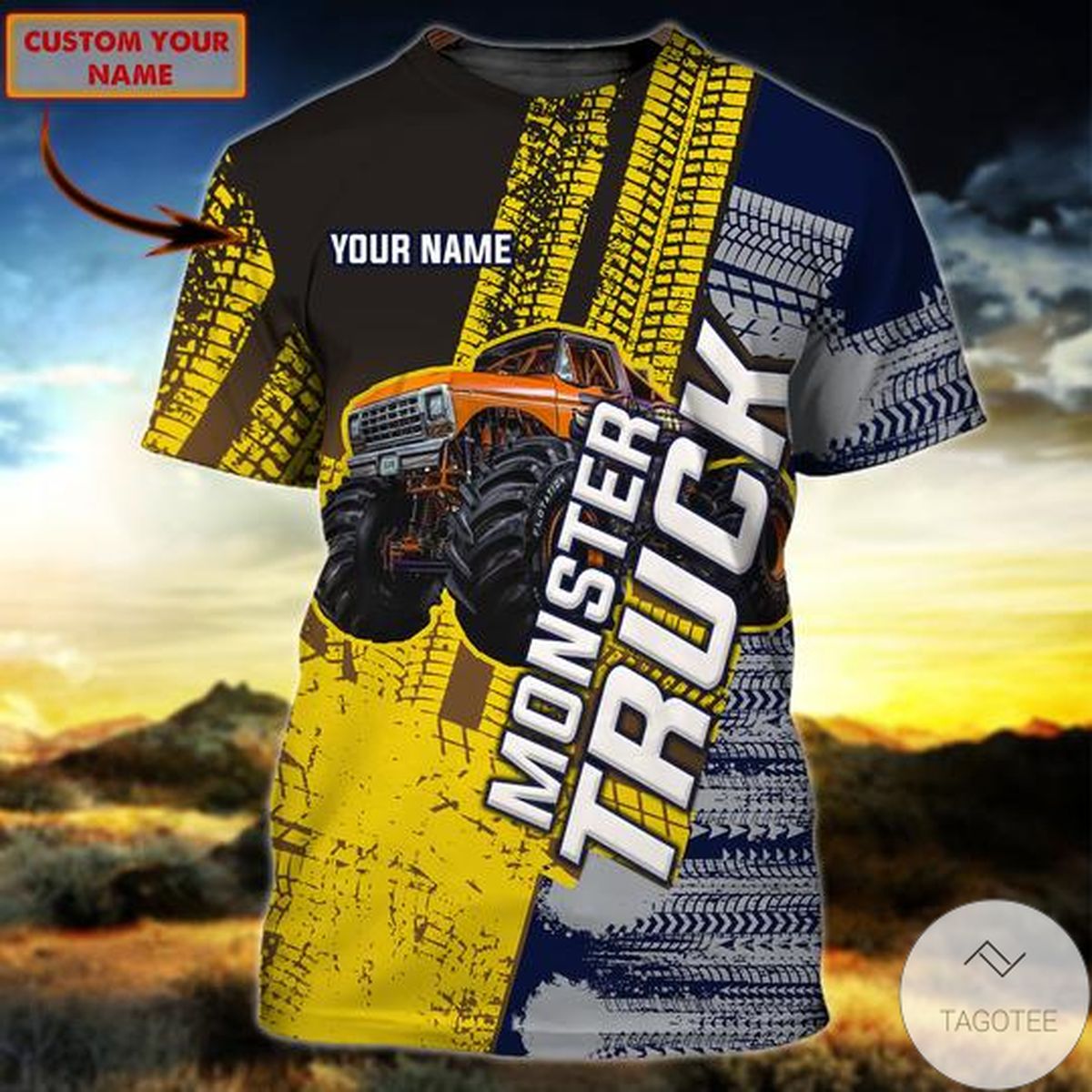 Personalized Monster Truck 3d Shirt