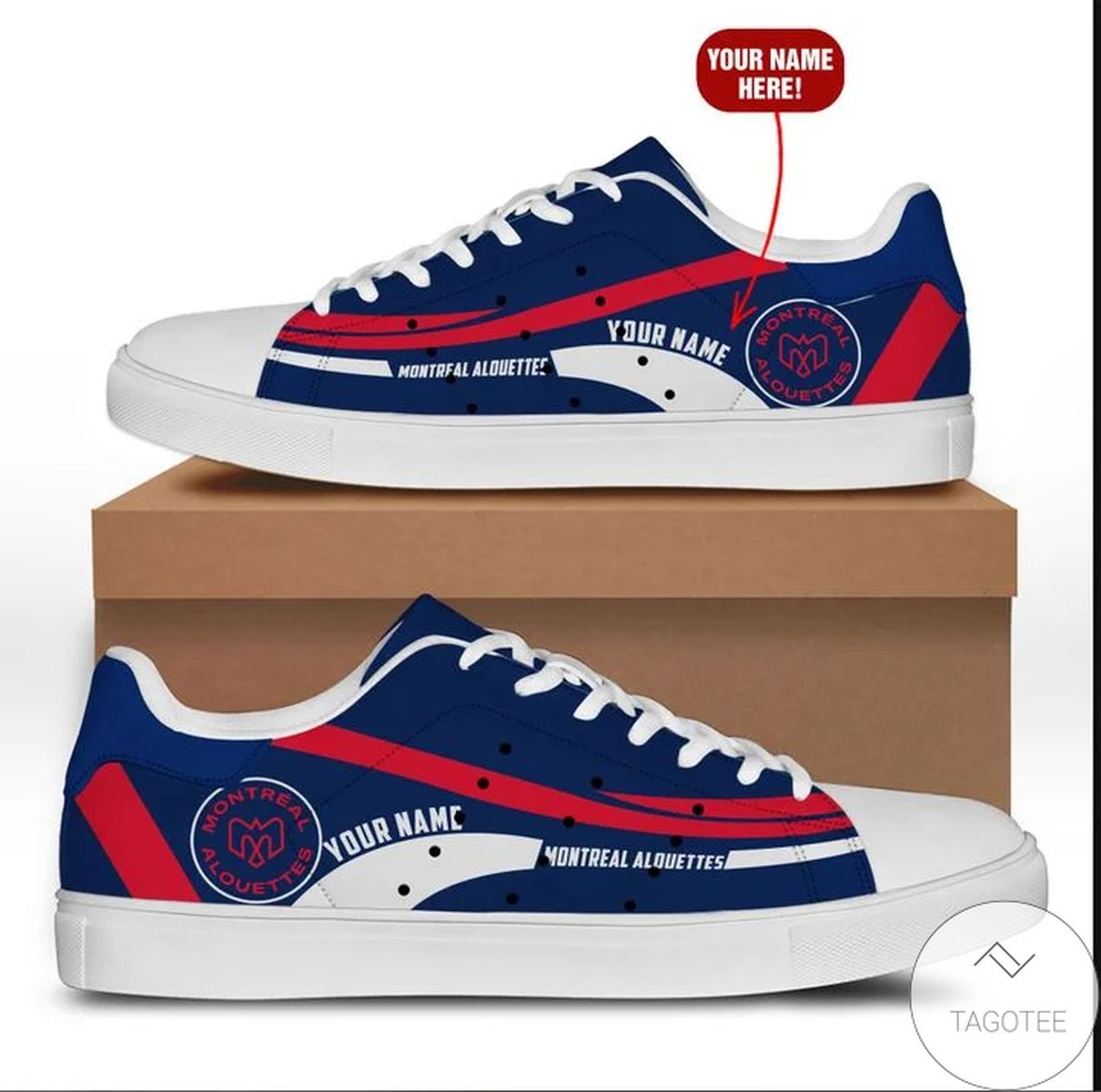 Personalized Montreal Alouettes Stan Smith Shoes