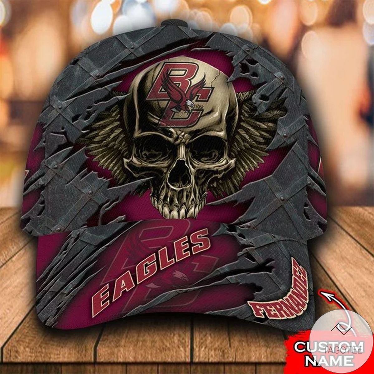 Personalized NCAA Boston College Eagles 3D Skull Cap Classic