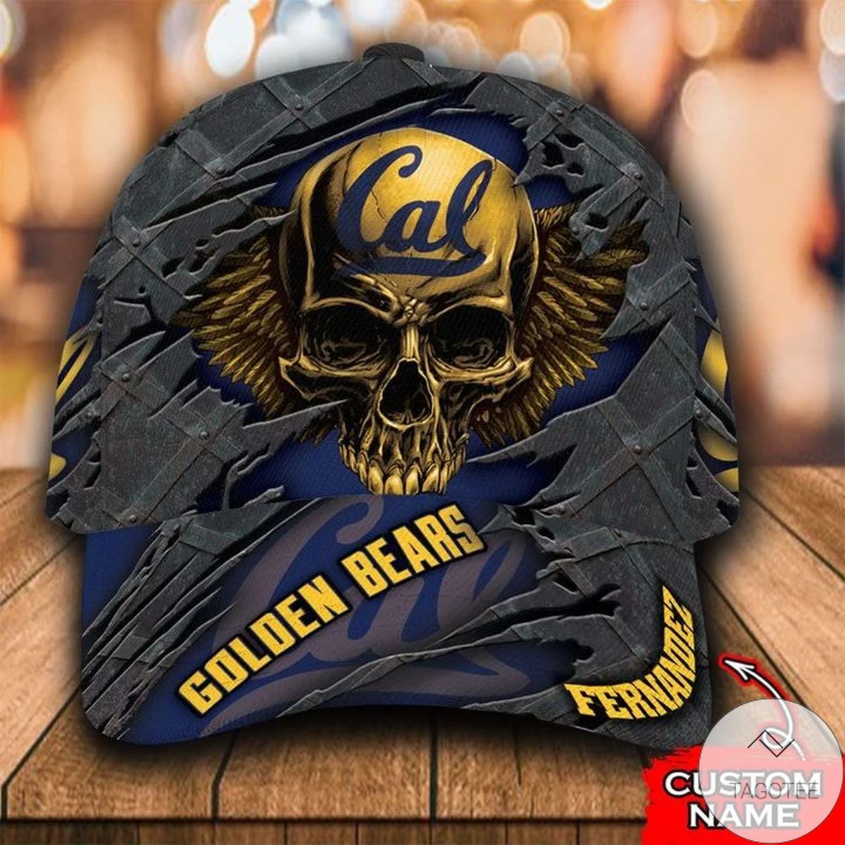 Personalized NCAA California Golden Bears 3D Skull Cap Classic