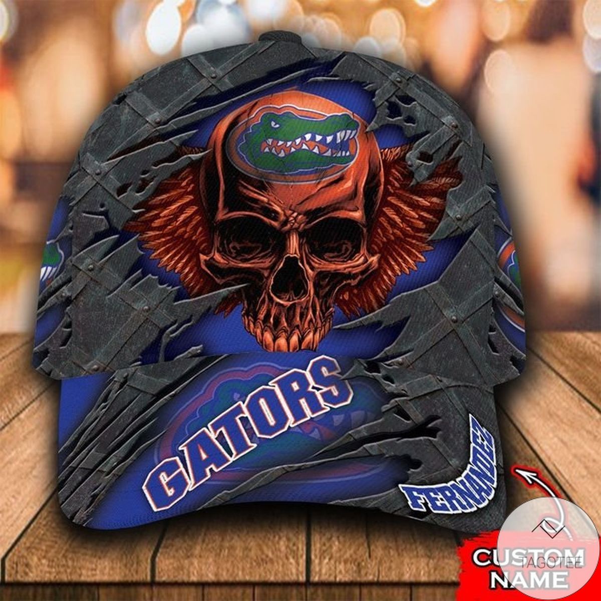 Personalized NCAA Florida Gators 3D Skull Cap