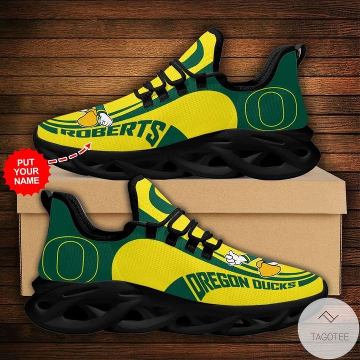 Personalized NCAA Oregon Ducks Sneaker Max Soul Shoes