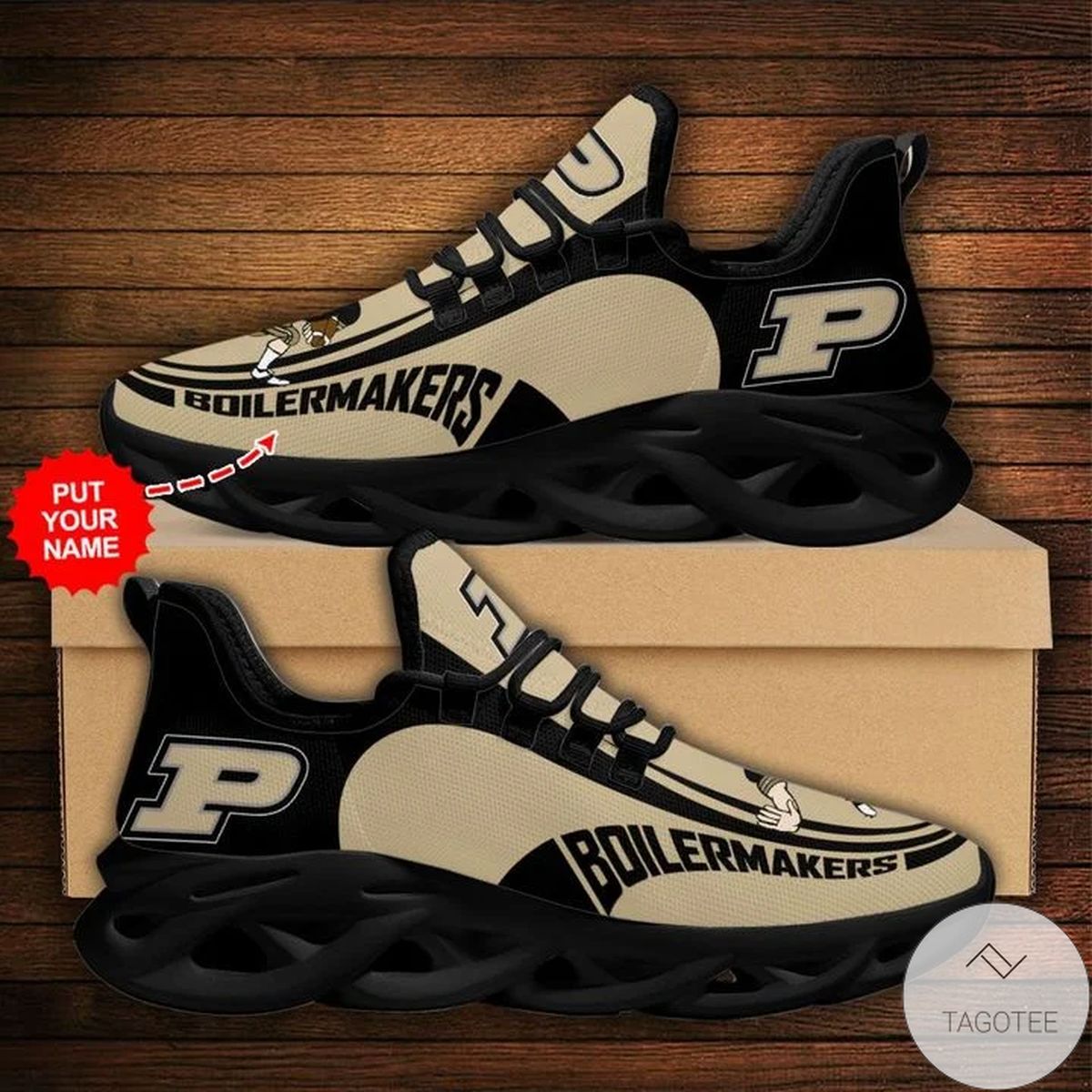 Personalized NCAA Purdue Boilermakers Sneaker Max Soul Shoes