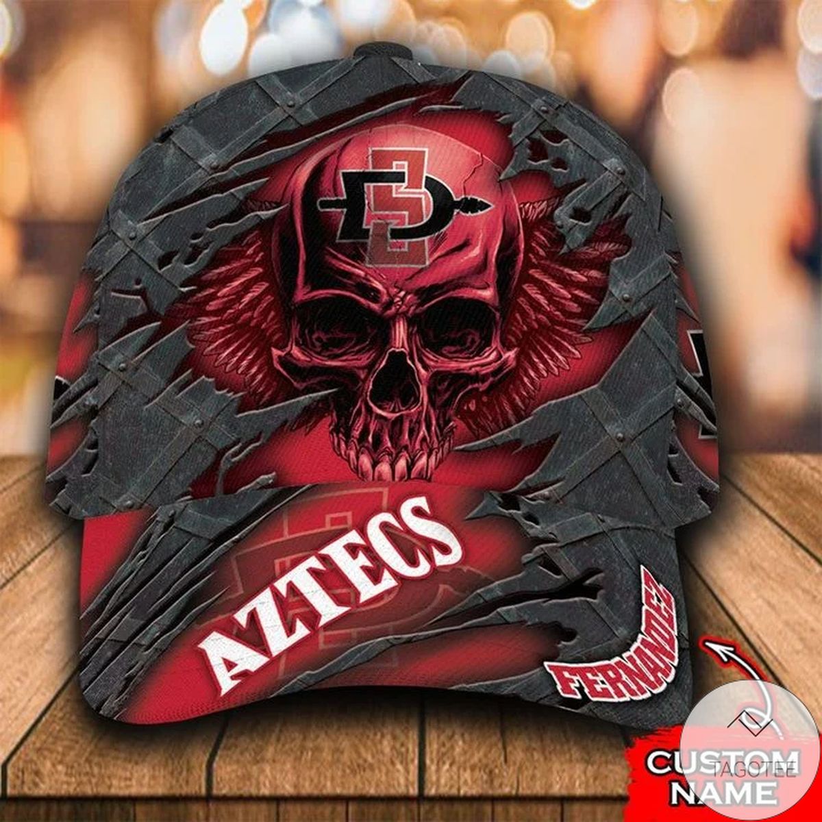 Personalized NCAA San Diego State Aztecs 3D Skull Cap Classic