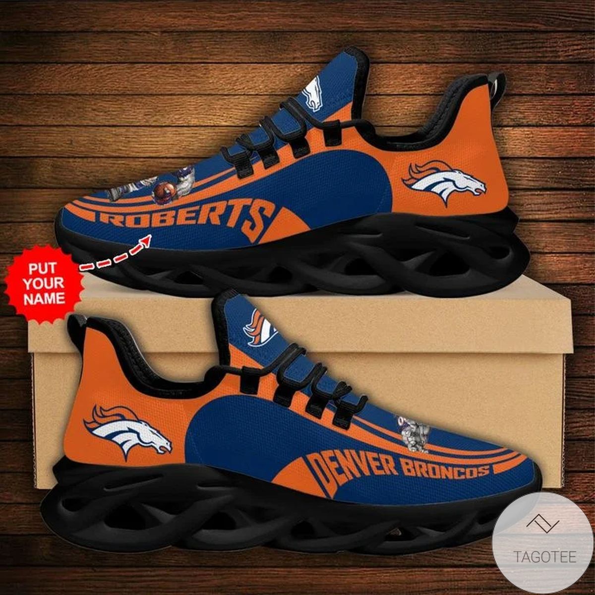 Personalized NFL Denver Broncos Sneaker Max Soul Shoes