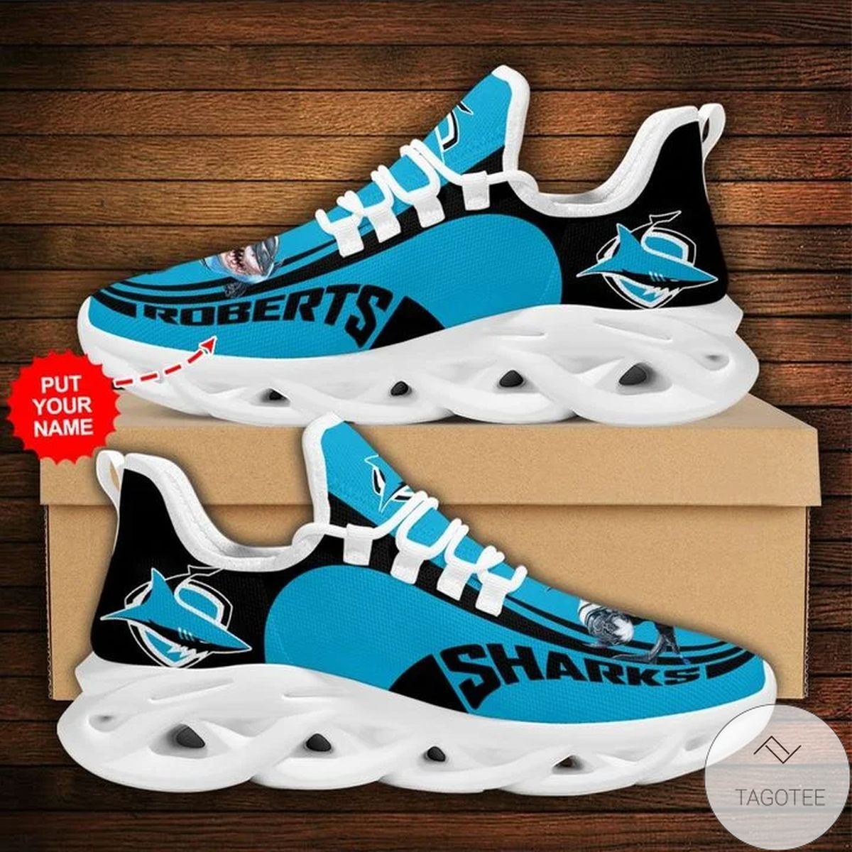Personalized NRL Cronulla-Sutherland Sharks Max Soul Sneaker