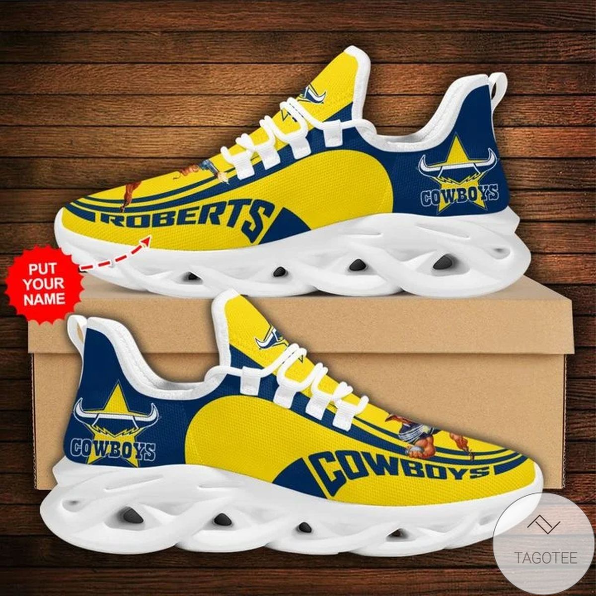 Personalized NRL North Queensland Cowboys Max Soul Sneaker