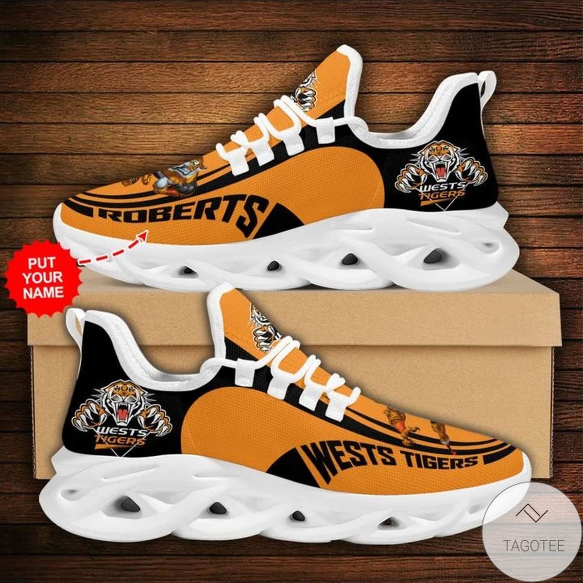 Personalized NRL Wests Tigers Max Soul Sneaker