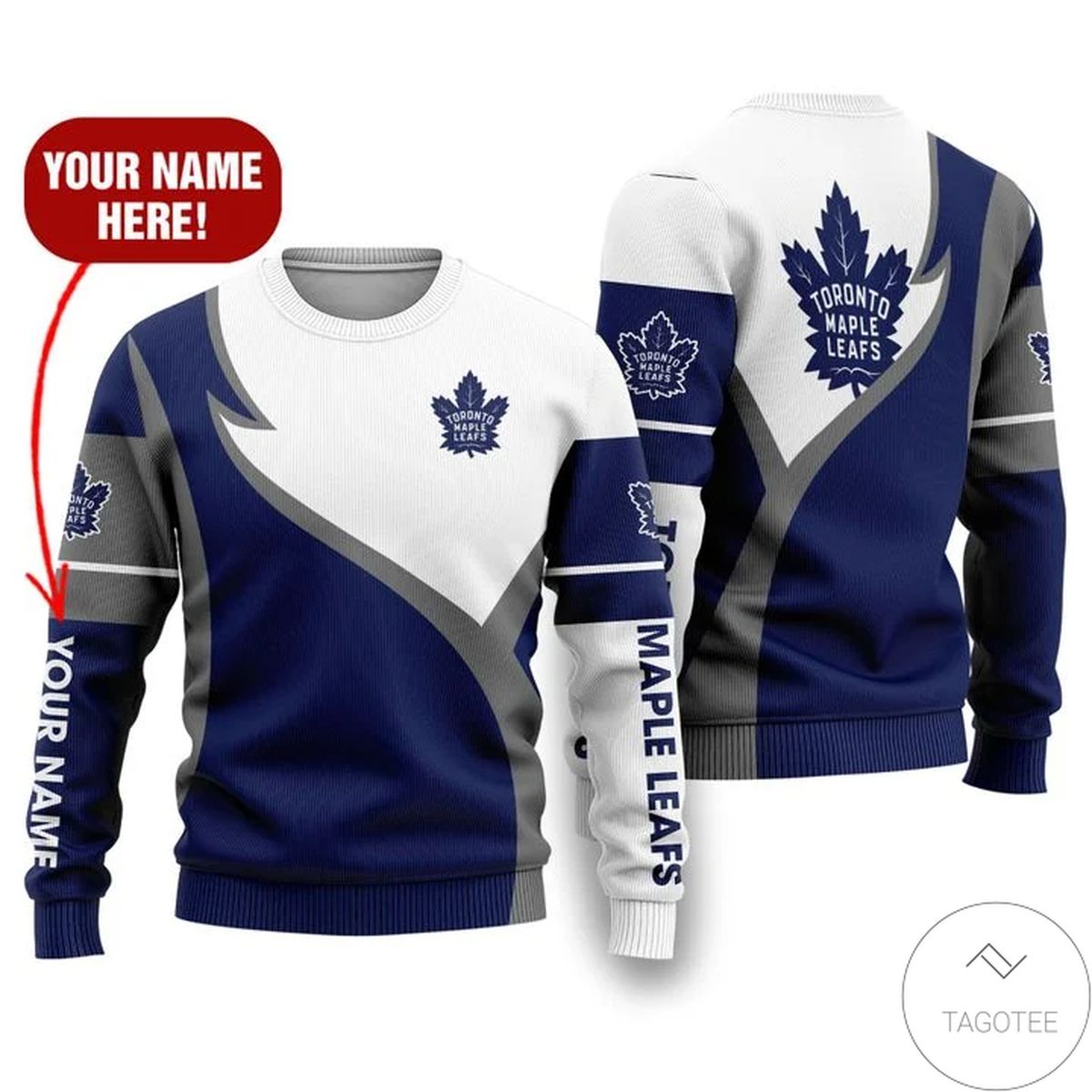 Personalized Nhl Toronto Maple 3d Sweater