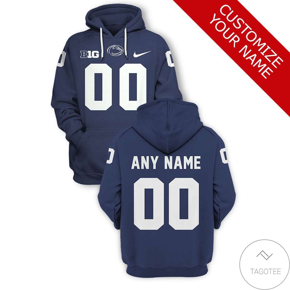 Personalized Penn State Nittany Lions Branded Team Unisex 3d Hoodie