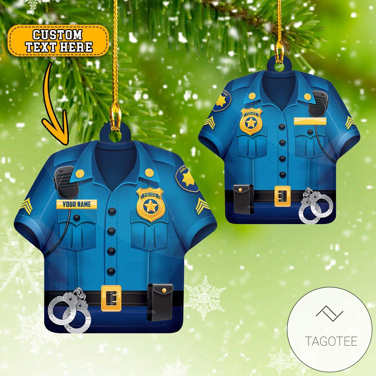 Personalized Police Officer Uniform Ornament