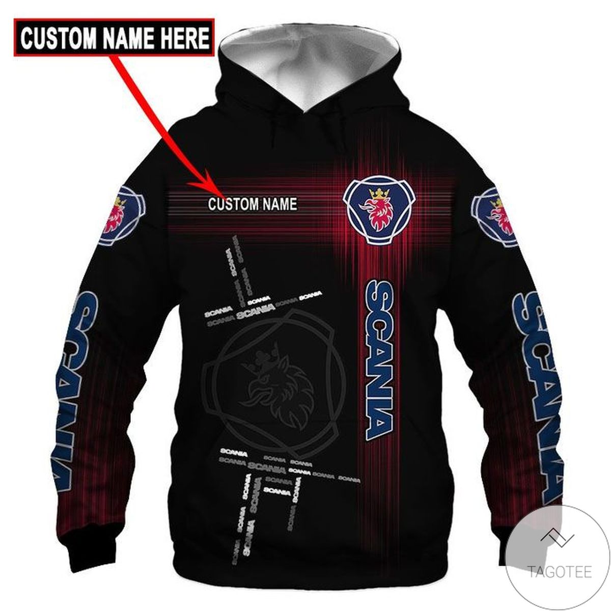 Personalized Scania 3d Hoodie