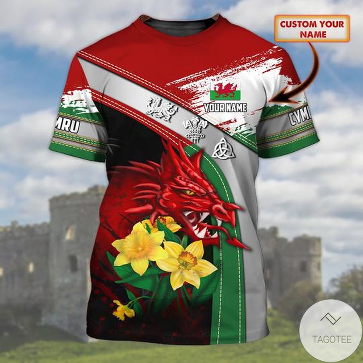 Personalized Wales Cymru Shirt