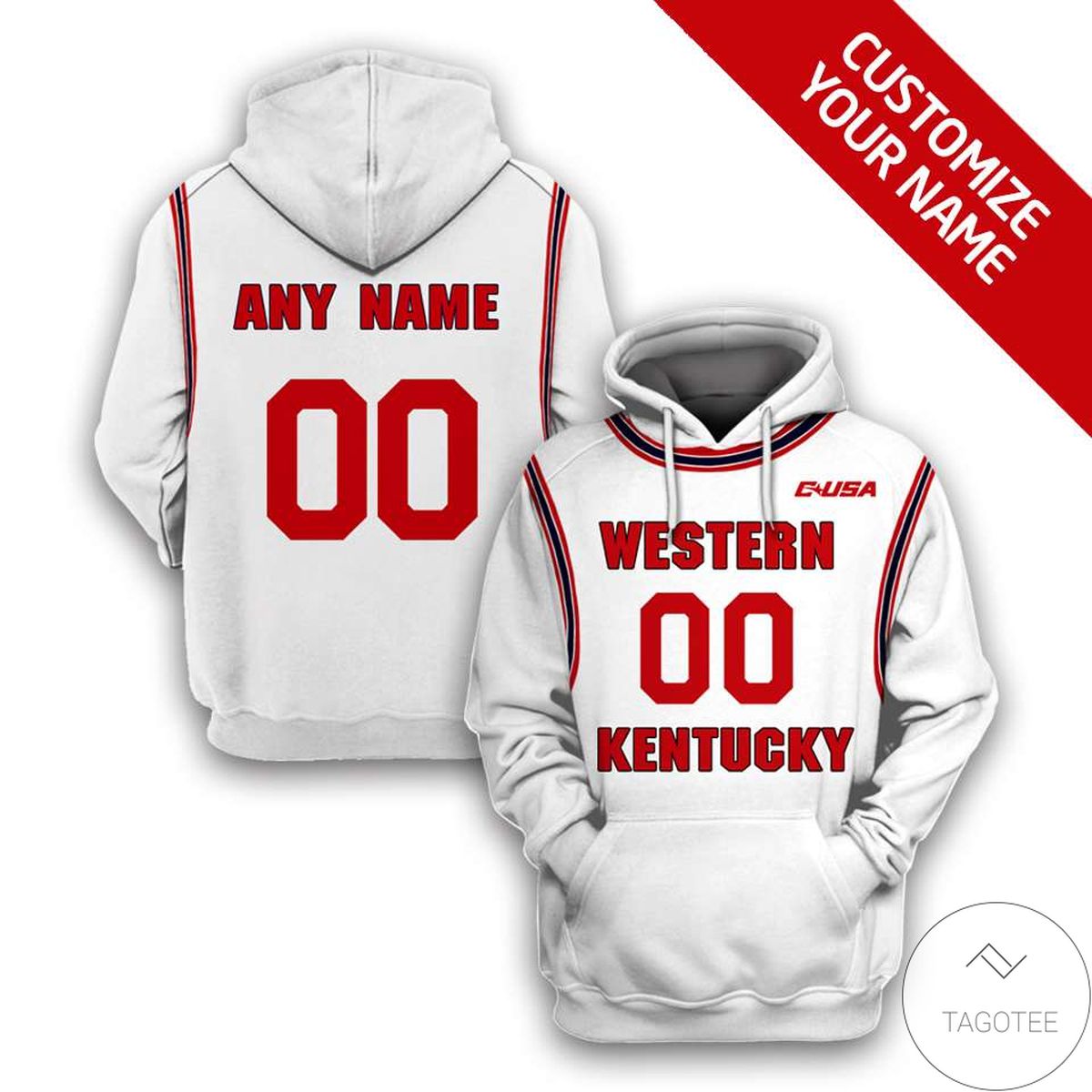 Personalized Western Kentucky Hilltoppers Branded Unisex 3d Hoodie