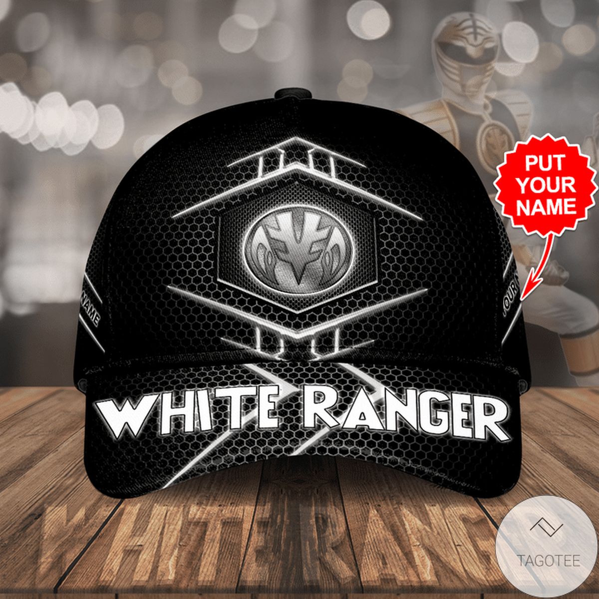 Personalized White Ranger Cap