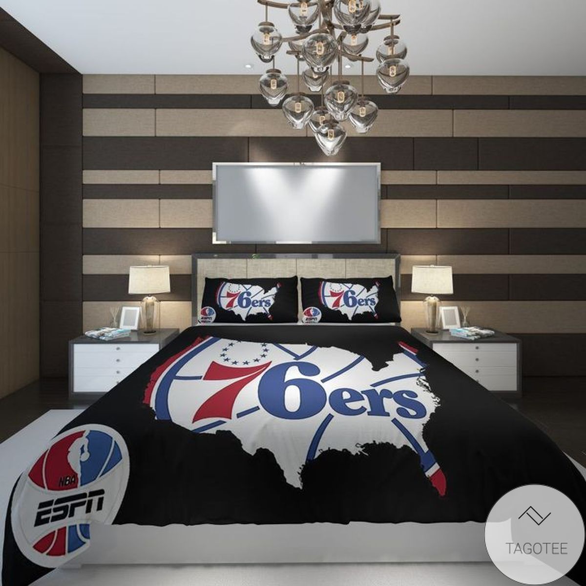 Philadelphia 76ers Basketball Bedding Set