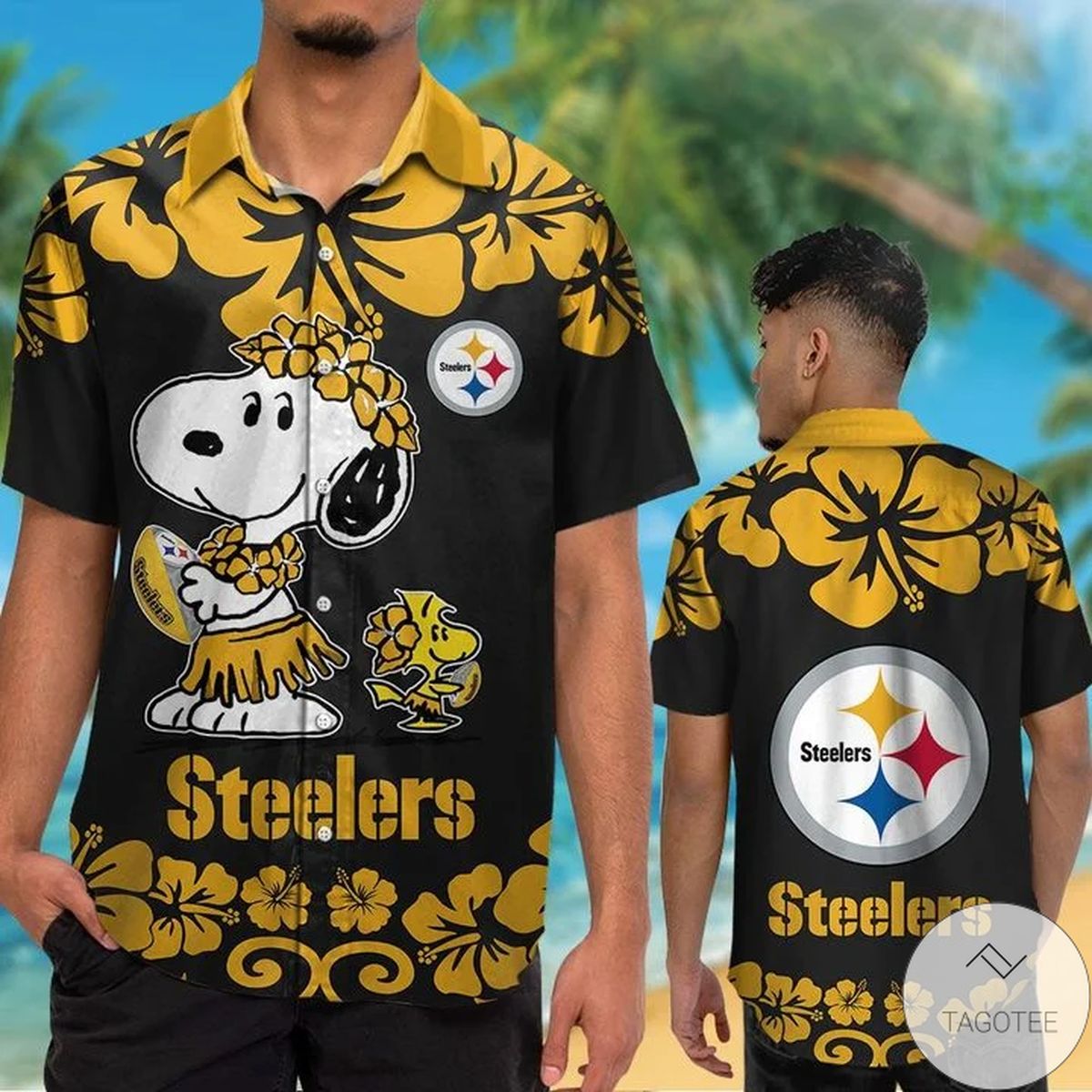 Pittsburgh Steelers & Snoopy Hawaiian Shirt