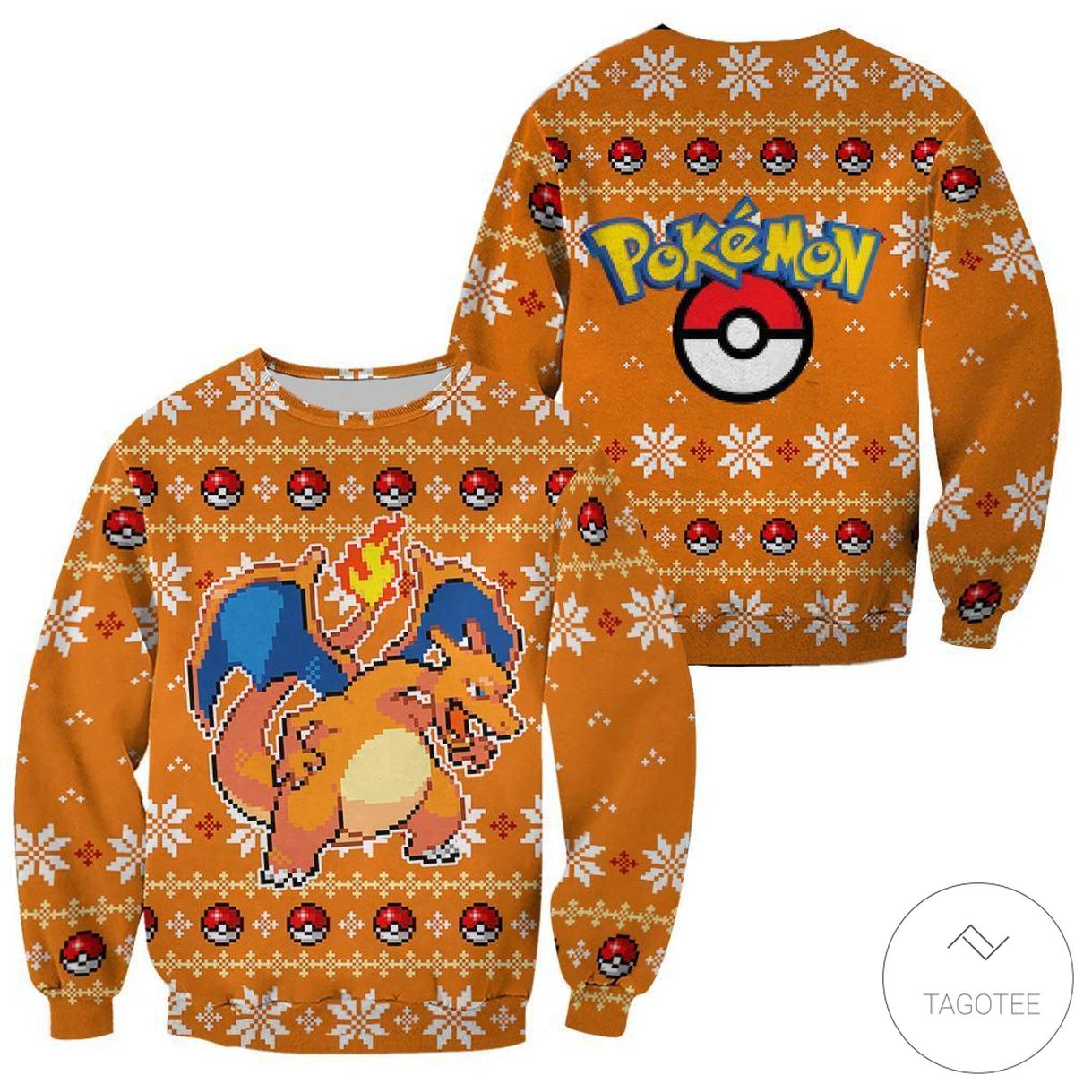 Pokemon Charizard Ugly Christmas Sweater