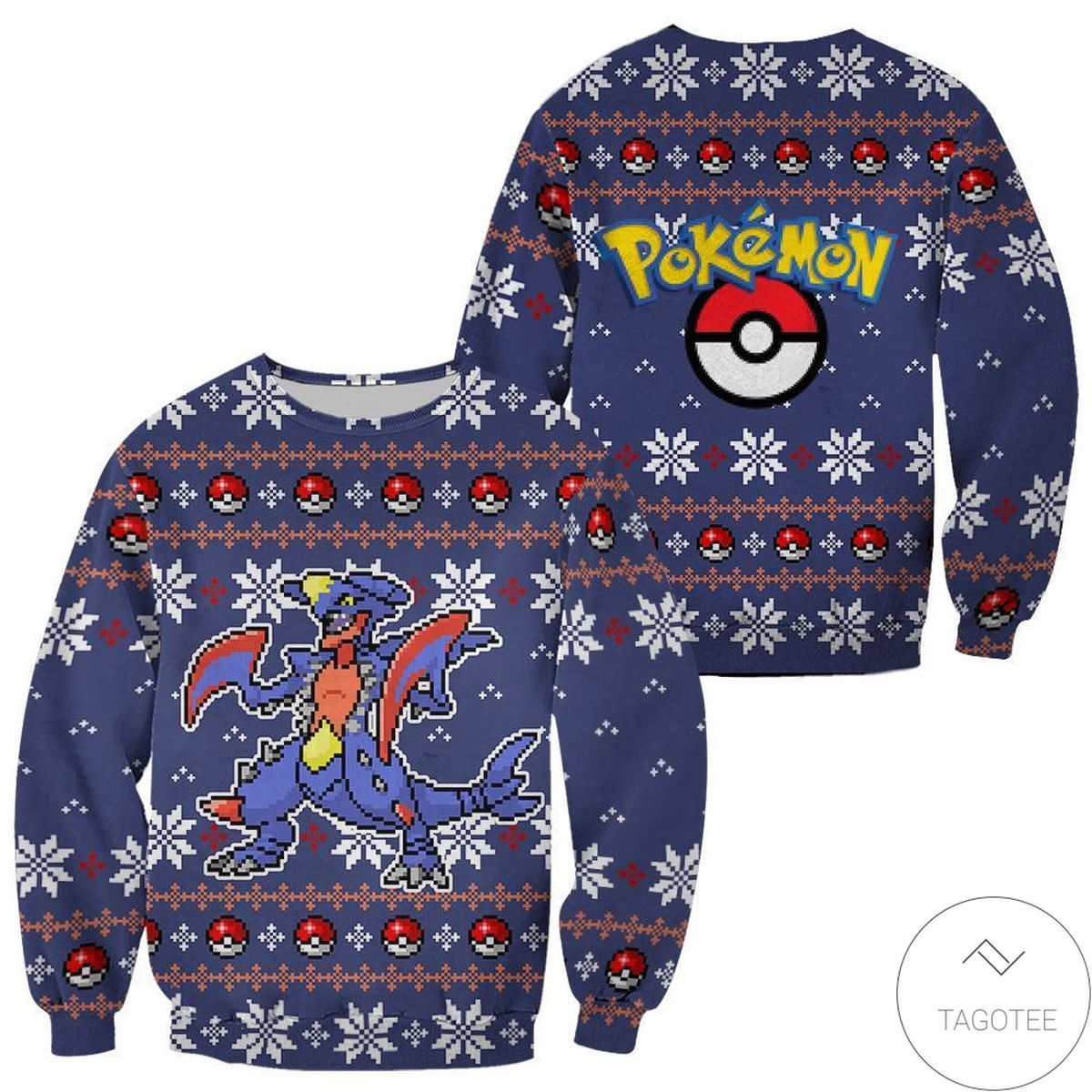 Pokemon Garchomp Anime Ugly Christmas Sweater
