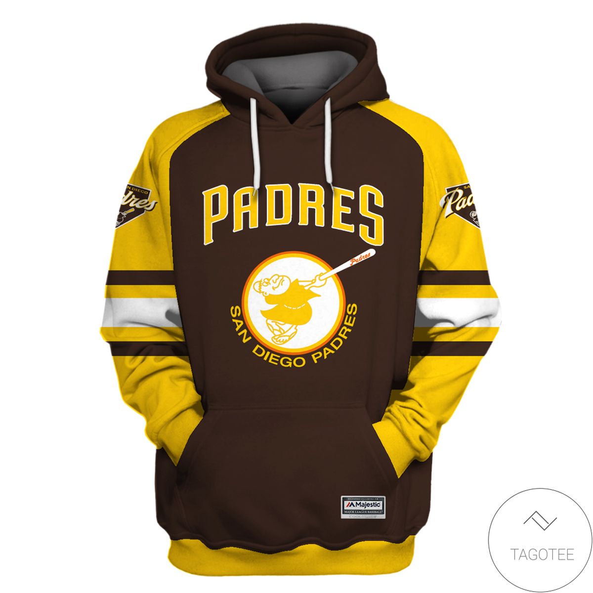 San Diego Padres Branded Team Unisex 3d Hoodie