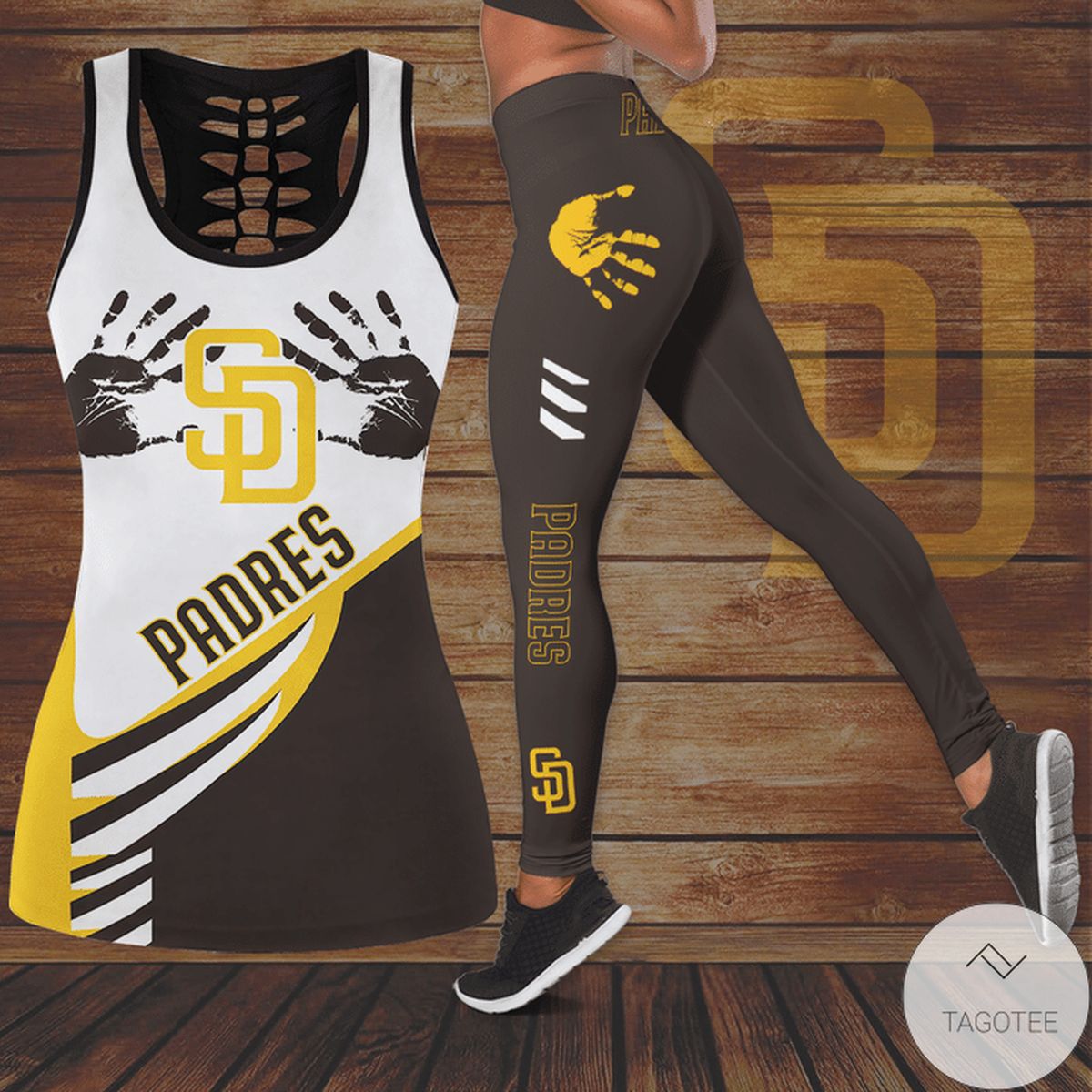 San Diego Padres Hallow Tank Top And Leggings