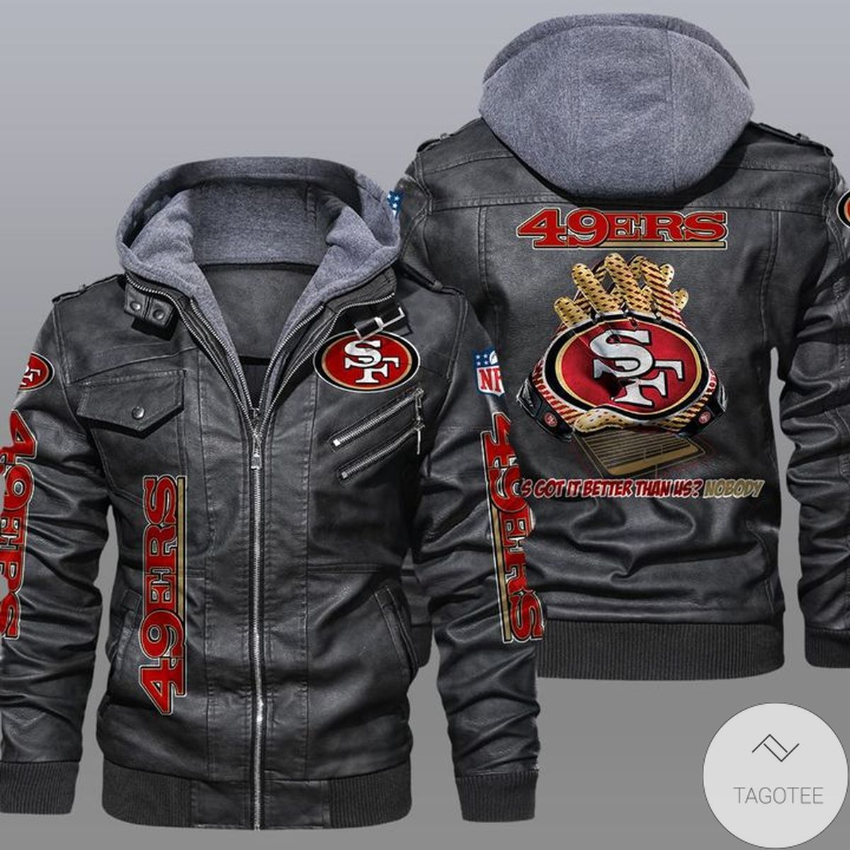 San Francisco 49ers 2D Leather Jacket