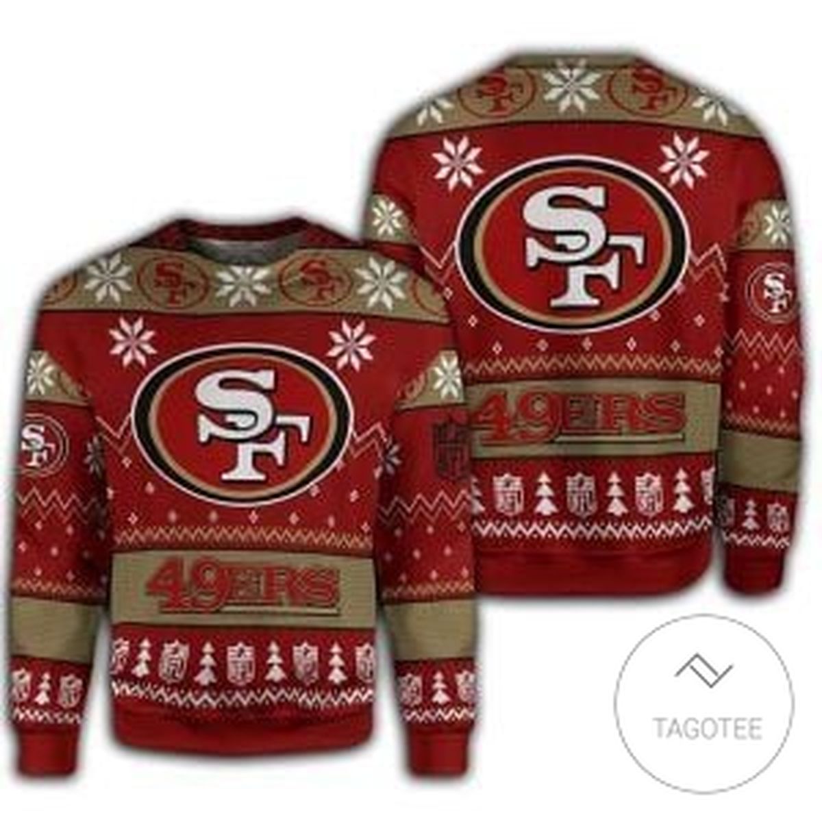 San Francisco 49ers Nfl Sweatshirt Knitted Ugly Christmas Sweater