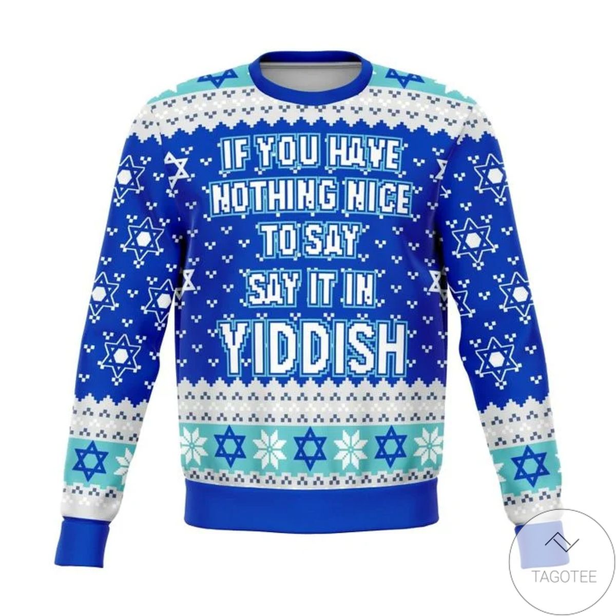 Say It In Yiddish Funny Ugly Christmas Sweater
