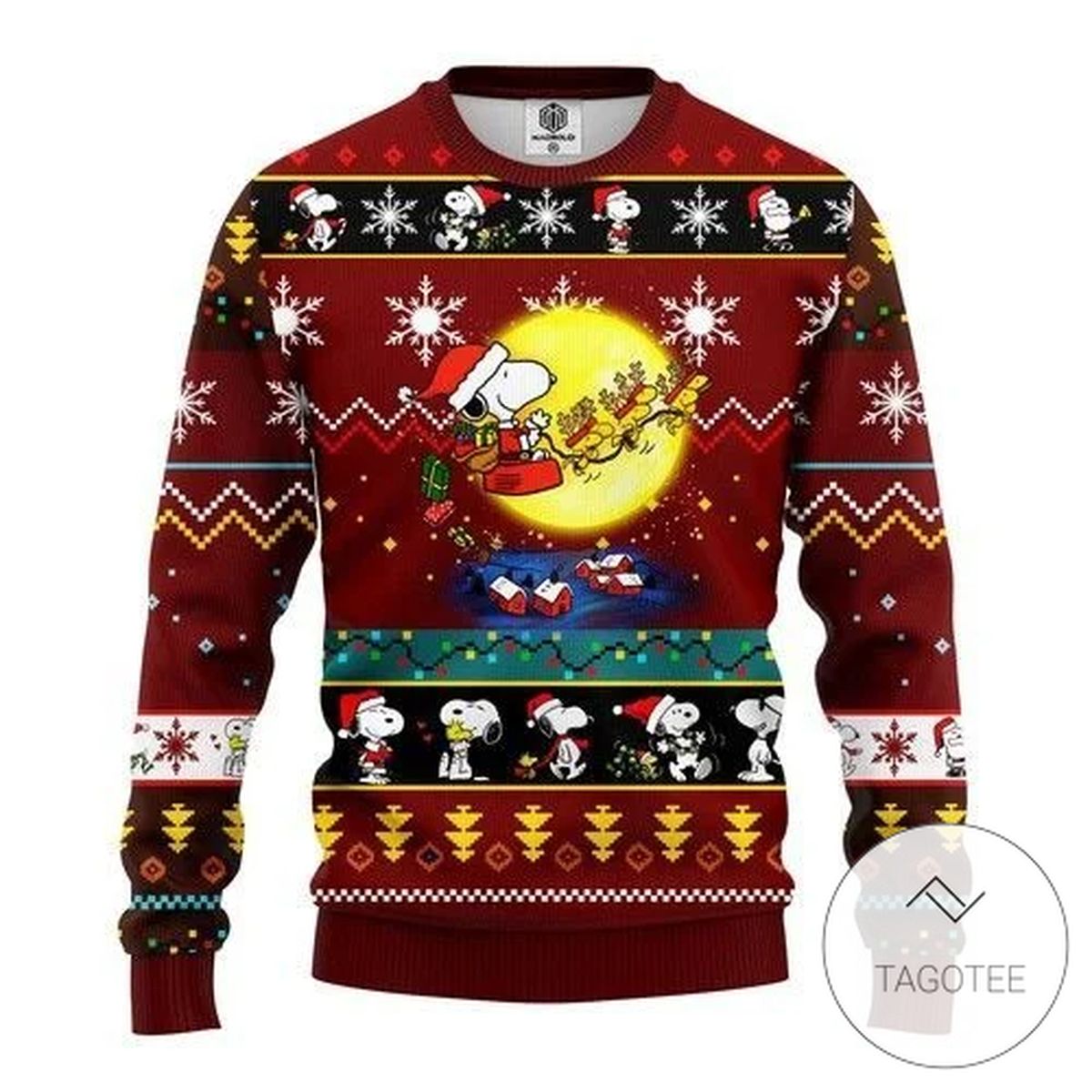 Snooby Sweatshirt Knitted Ugly Christmas Sweater