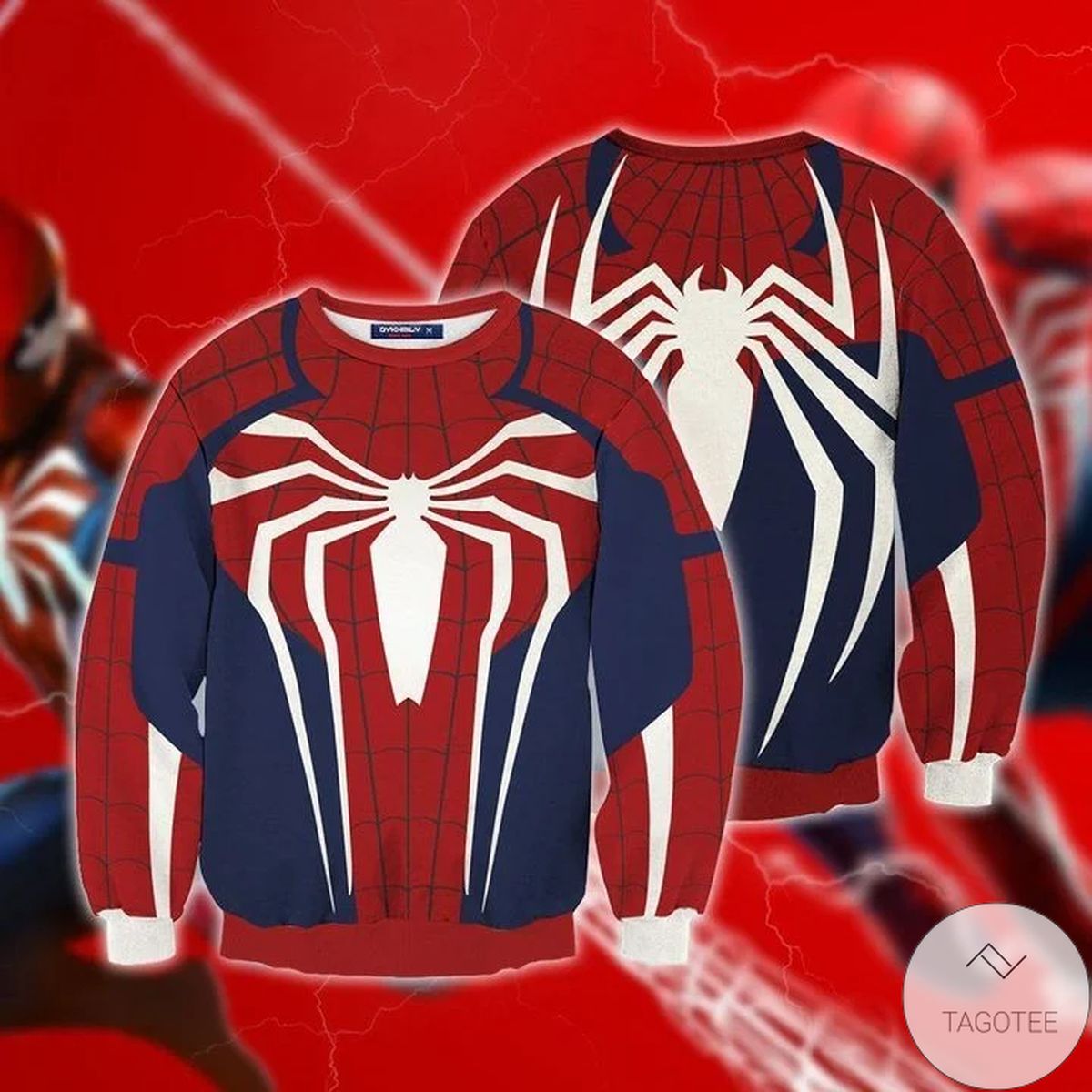 Spider-man Cosplay Ps4 Ugly Christmas Sweater