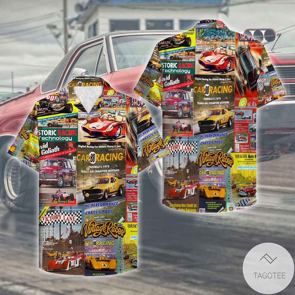 Sport Car Racing Magazine Hawaiian Shirt