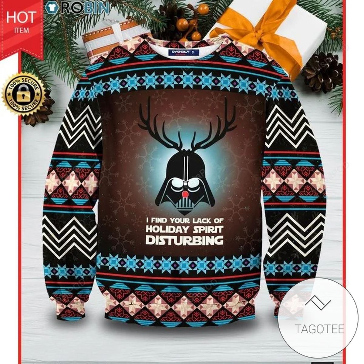 Star Wars I Find Your Lack Of Holiday Spirit Disturbing Ugly Sweater