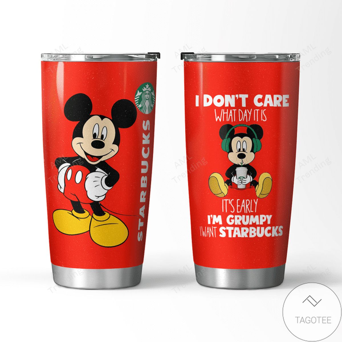 Starbucks I Don't Care What Day It Is Mickey Tumbler
