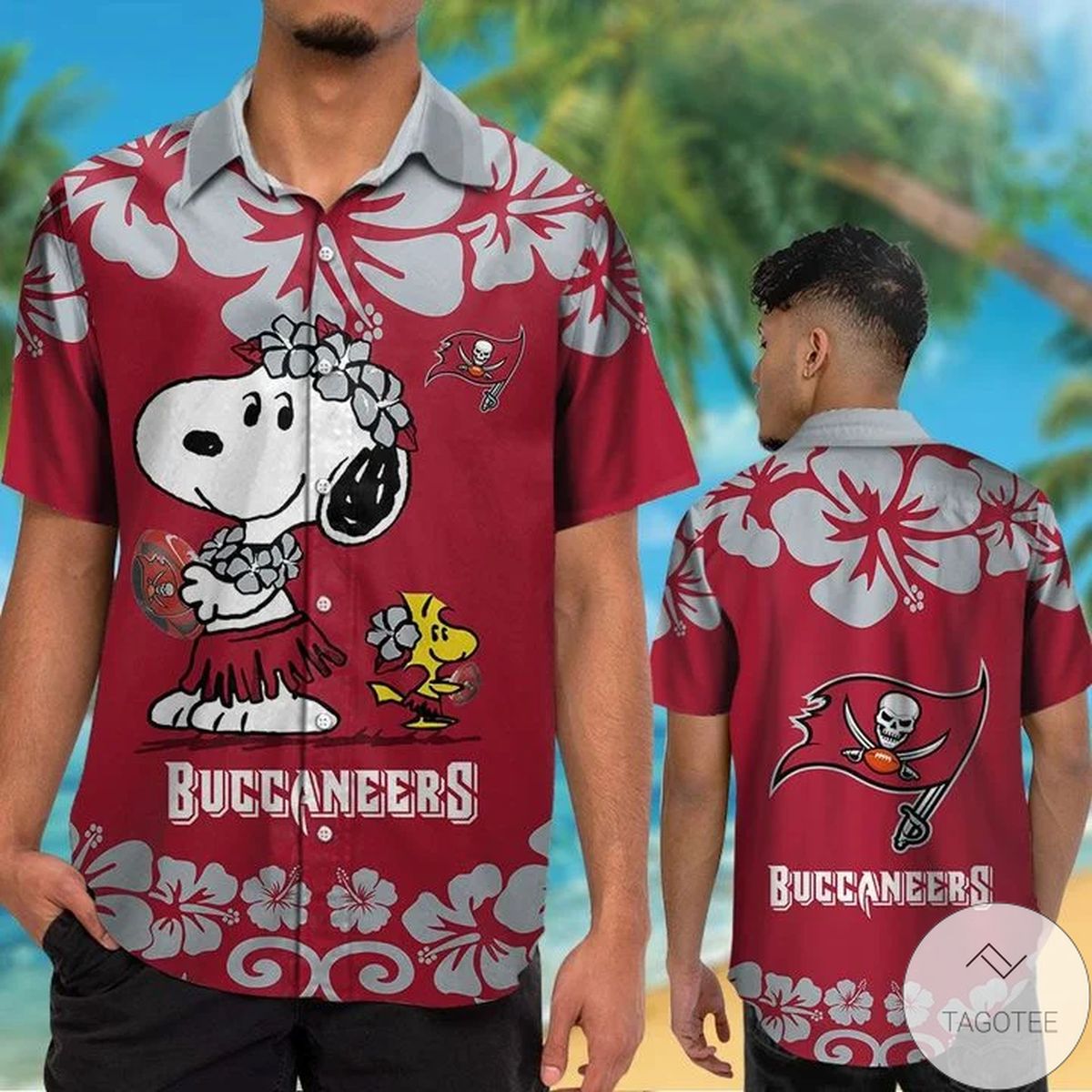 Tampa Bay Buccaneers & Snoopy Hawaiian Shirt