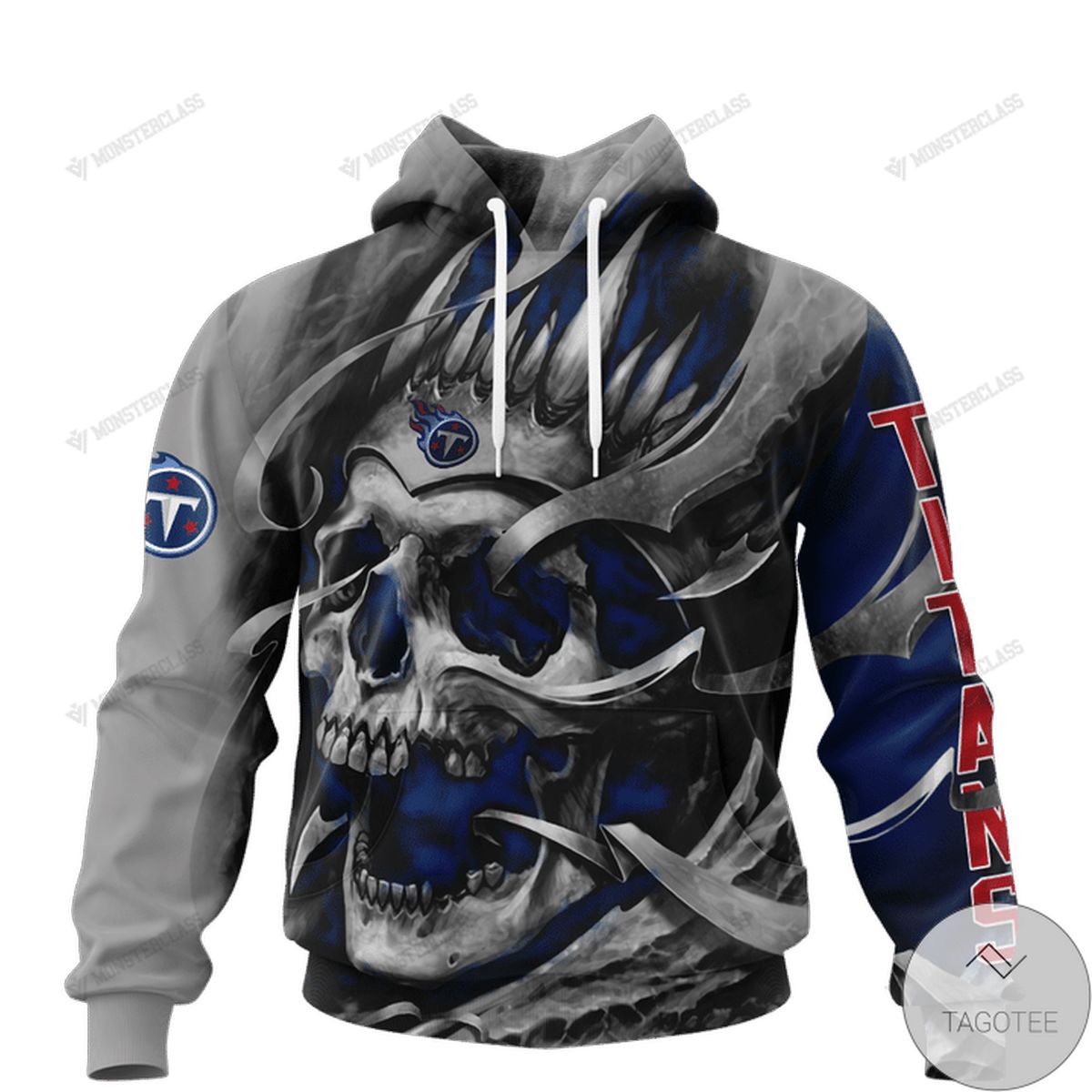 Tennessee Titans Skull Jersey 3d Hoodie