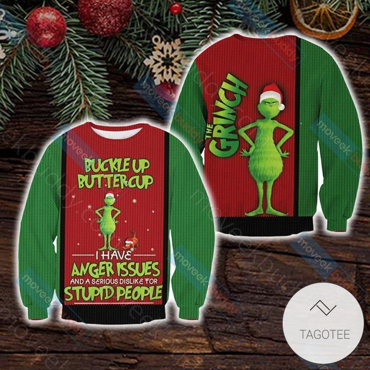The Grinch New Style For Unisex Sweatshirt Knitted Ugly Christmas Sweater