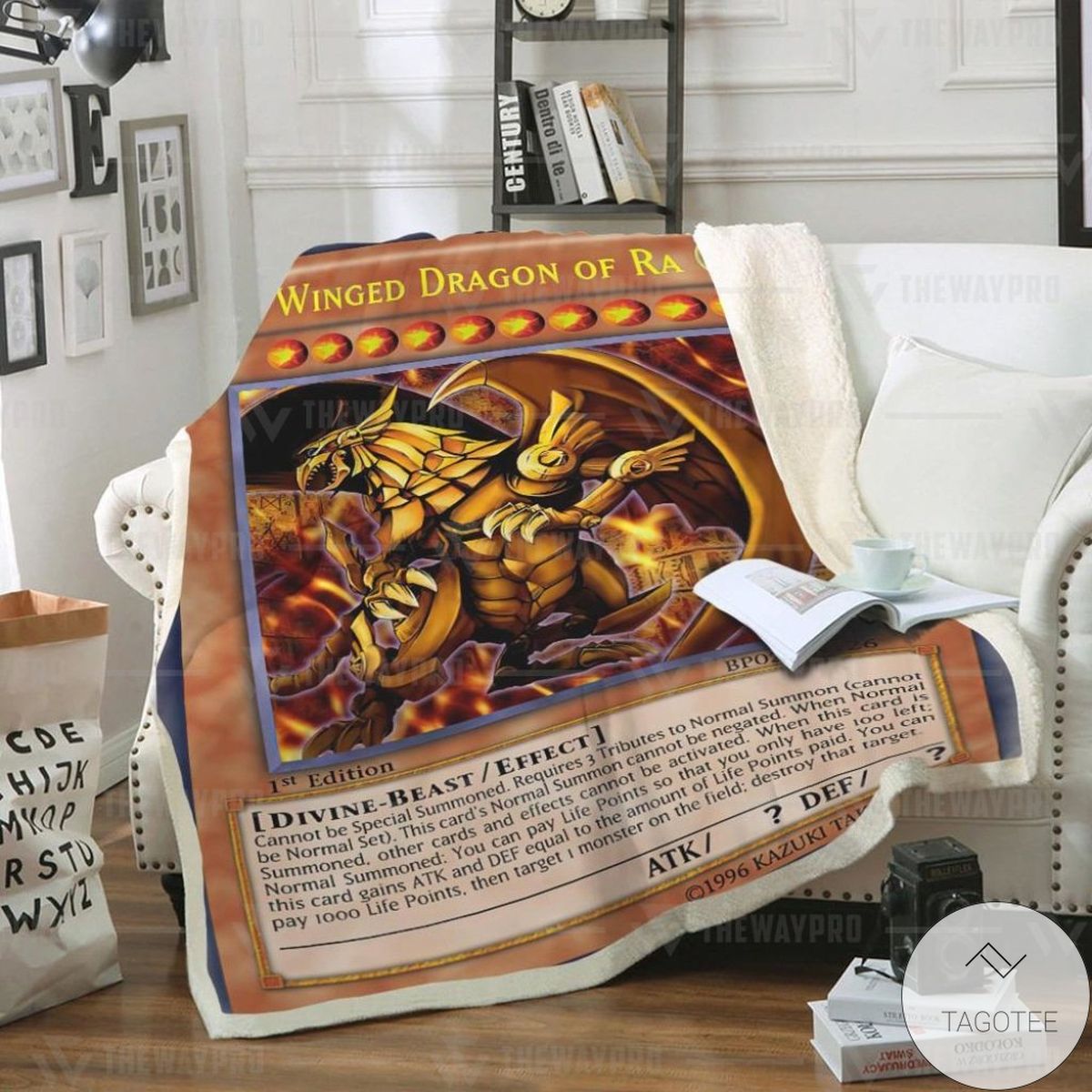 The Winged Dragon Of Ra Custom Blanket