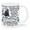To My Daughter Promise To Love You For The Rest Of Mine Lion Mug