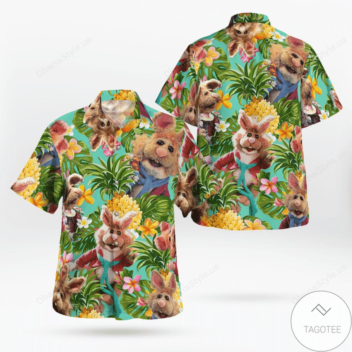 Tropical Bean Bunny Hawaiian Shirt