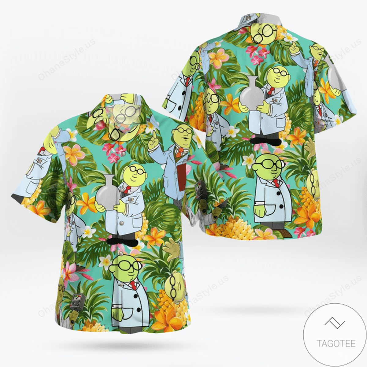 Tropical Dr. Bunsen Honeydew Hawaiian Shirt