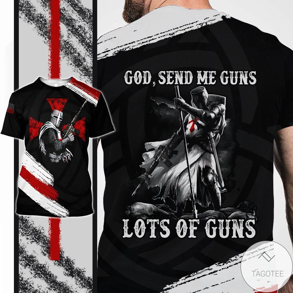 Veteran God Send Me Guns Lots Of Guns Shirt
