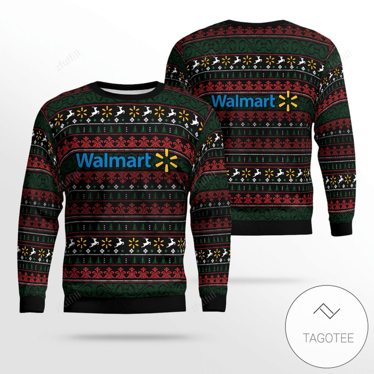 Walmart Logo Ugly Christmas Sweater