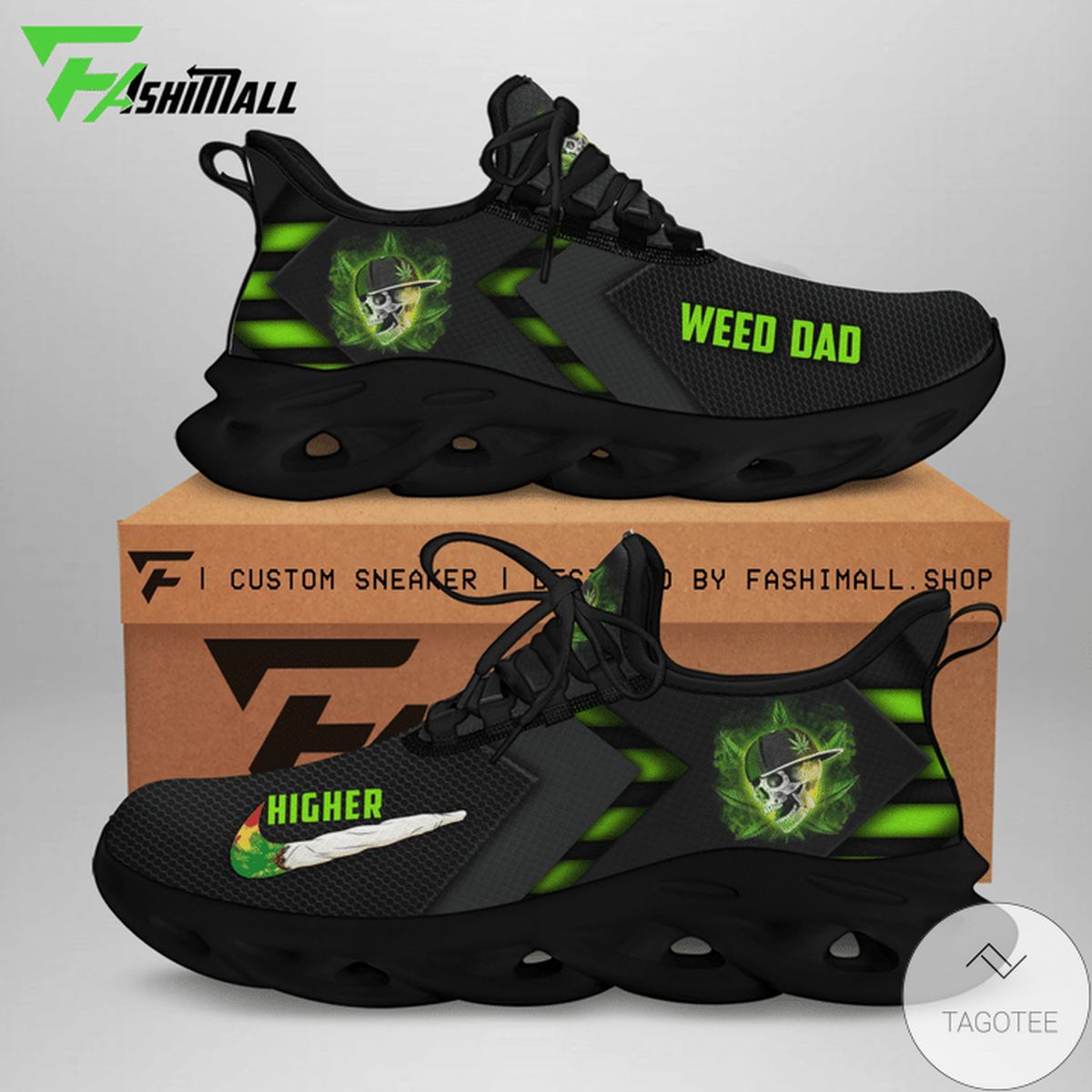 We Dad Cannabist Skull Max Soul Shoes